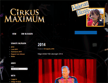 Tablet Screenshot of blogg.cirkusmaximum.se